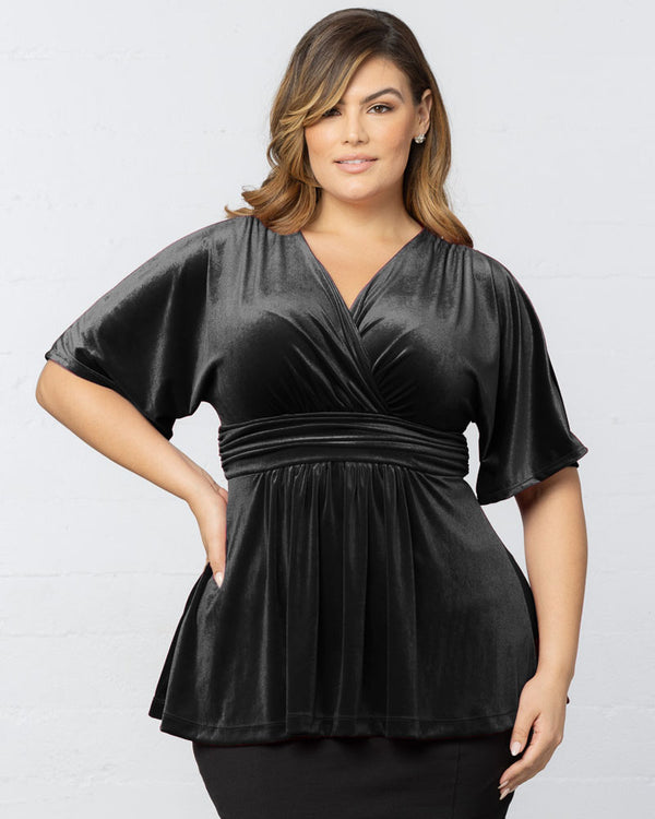 kiyonna Park Avenue Velvet Top - Sale