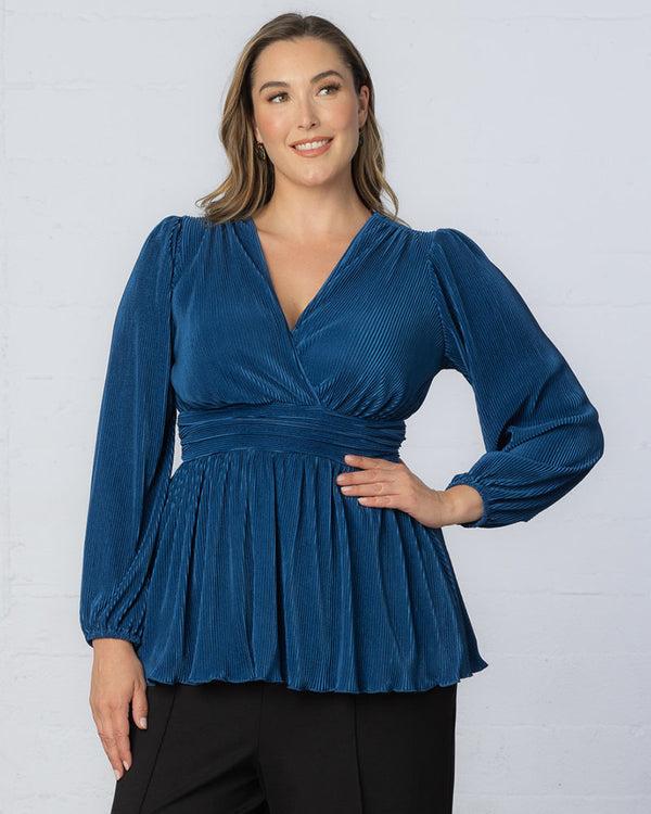 kiyonna Pleated Perfection Tunic Top - Final Sale