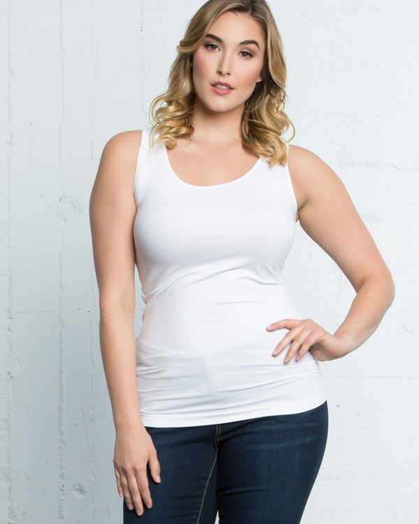 kiyonna Plus Size Scoopneck Tank by Skinnytees