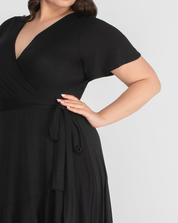 Kiyonna Rayna Plus Size Cocktail Wrap Dress
