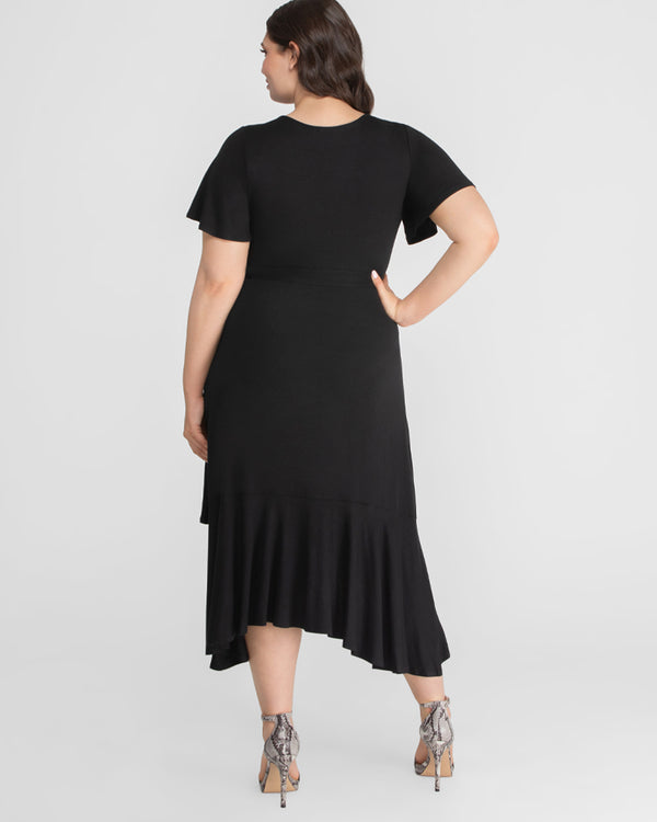 Kiyonna Rayna Plus Size Cocktail Wrap Dress