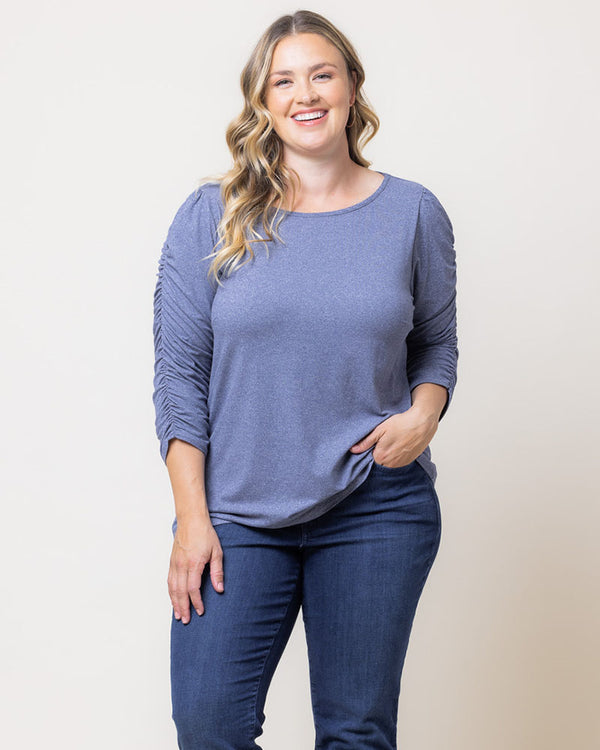 kiyonna Reverie Ruched Top - Sale