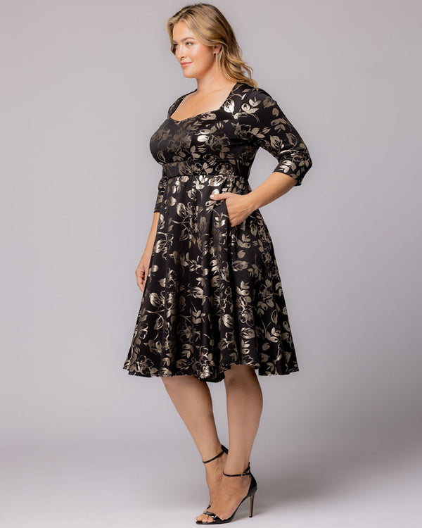 Kiyonna Royal Sweetheart Cocktail Dress