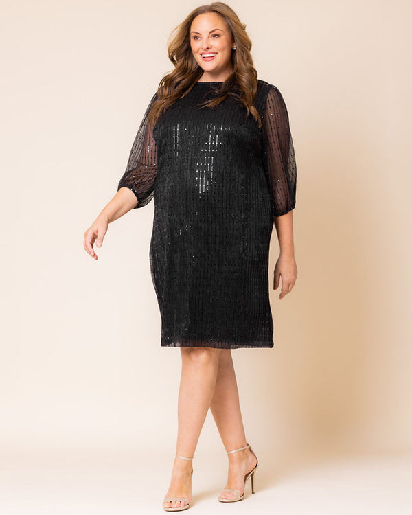 Kiyonna Sequin Splendor Shift Dress - Sale
