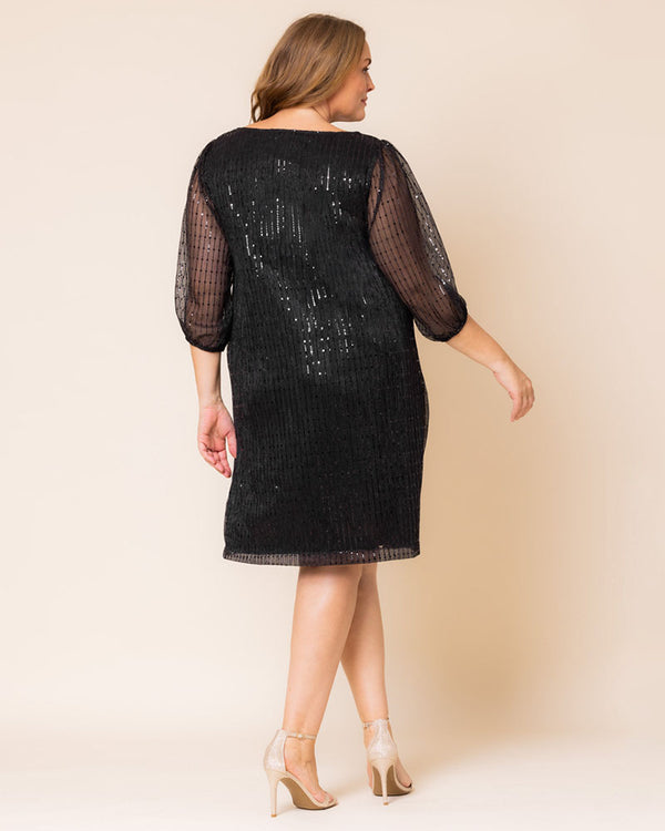 Kiyonna Sequin Splendor Shift Dress - Sale