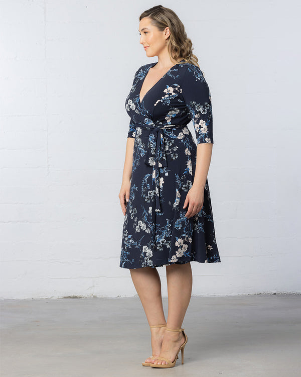 Kiyonna Signature Print Wrap Dress