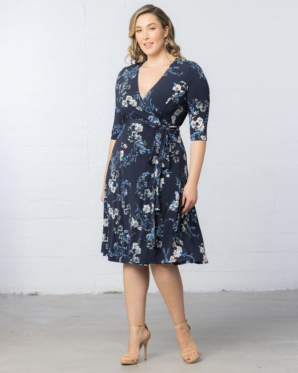 kiyonna Signature Print Wrap Dress