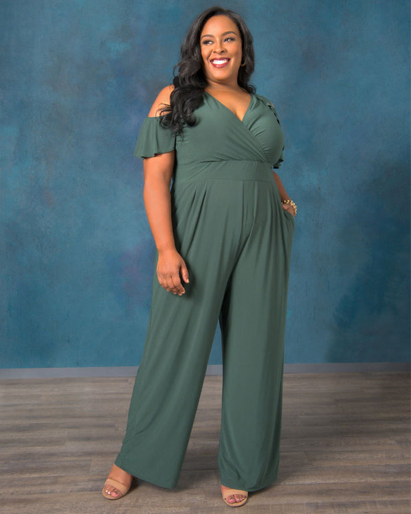kiyonna Tastemaker Jumpsuit - Final Sale