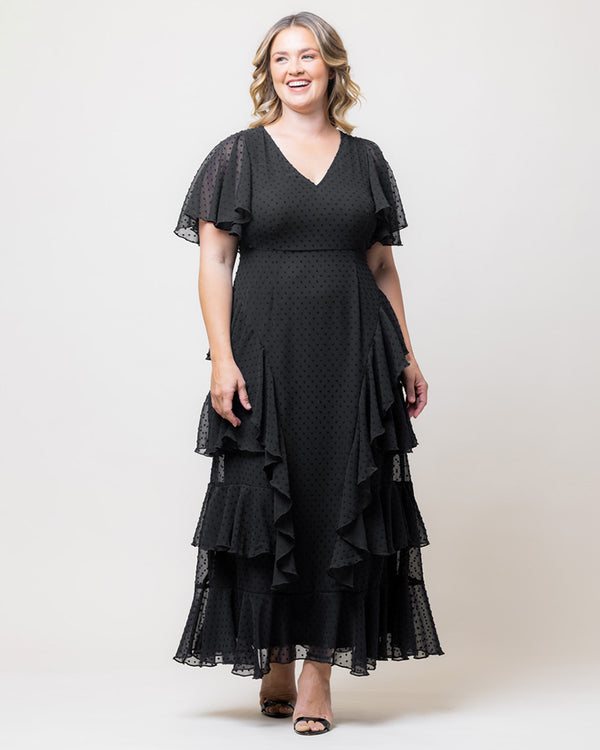 kiyonna Tour de Flounce Chiffon Evening Gown - Sale