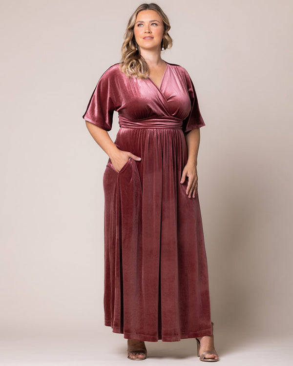Kiyonna Verona Velvet Evening Gown - Sale