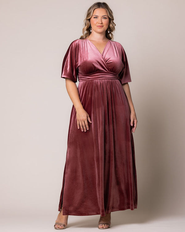 Kiyonna Verona Velvet Evening Gown - Sale