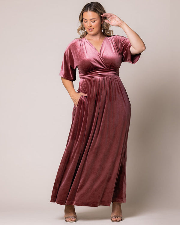 Kiyonna Verona Velvet Evening Gown - Sale