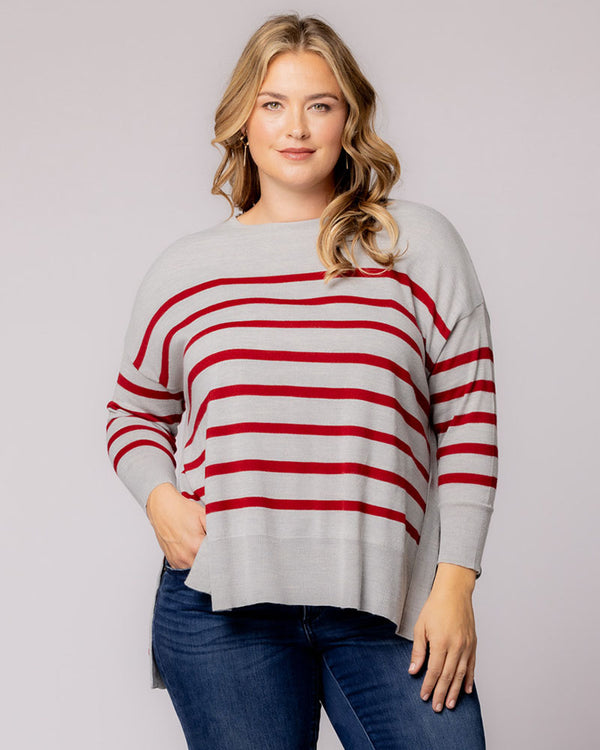 Kiyonna Wear Your Heart On Your Sleeve Sweater