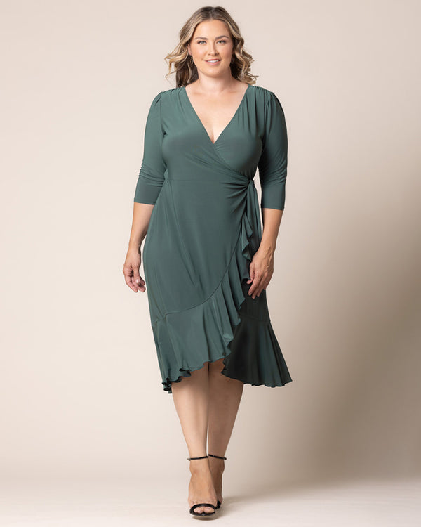 Kiyonna Whimsy Wrap Dress - Sale