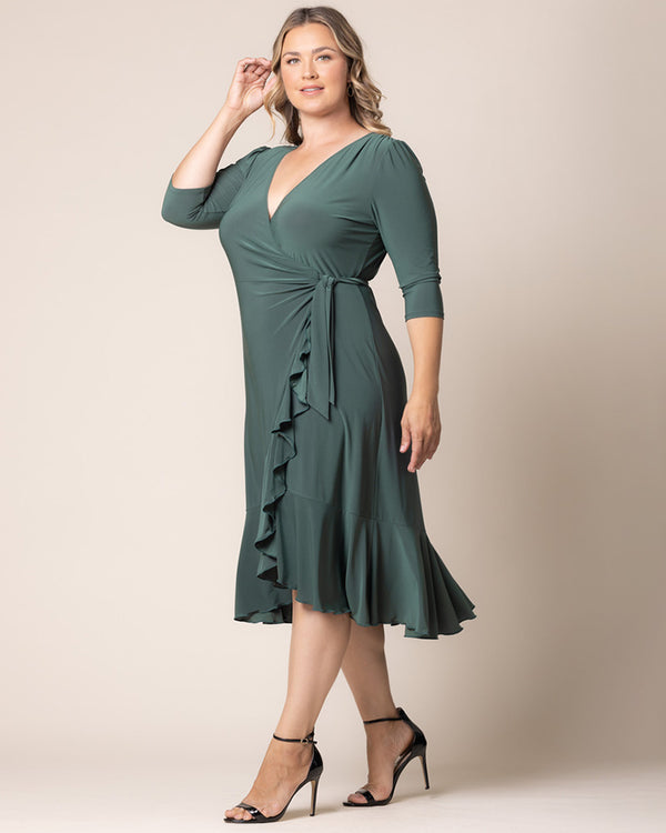 Kiyonna Whimsy Wrap Dress - Sale