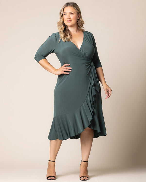 kiyonna Whimsy Wrap Dress - Sale