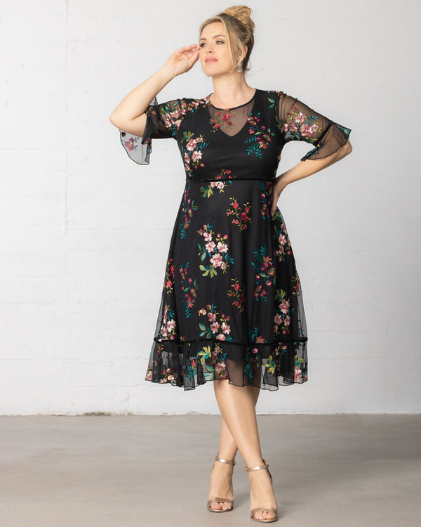 Kiyonna Wildflower Embroidered Dress