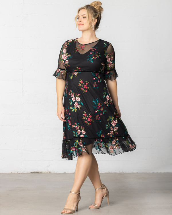 Kiyonna Wildflower Embroidered Dress