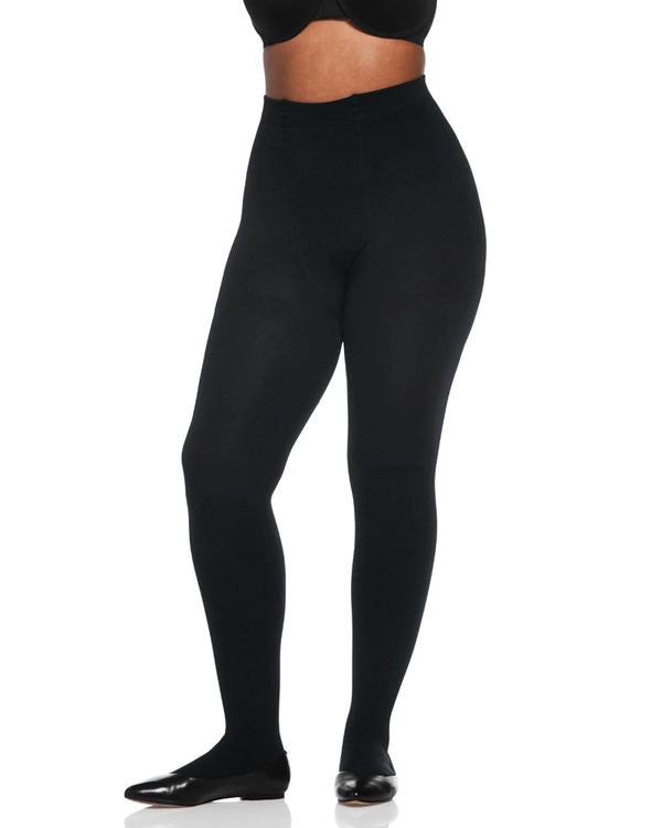 kiyonna The Easy On Plus Thermal Plush Lined Tights - Final Sale
