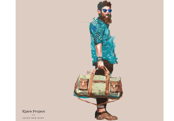 Kjøre Project Leather / Canvas Travel Bag