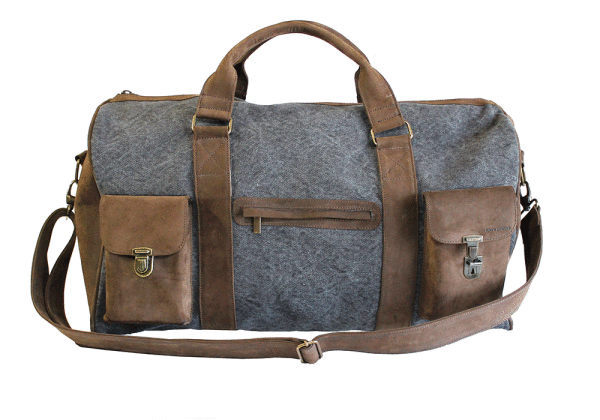 kjøre project Leather / Canvas Travel Bag