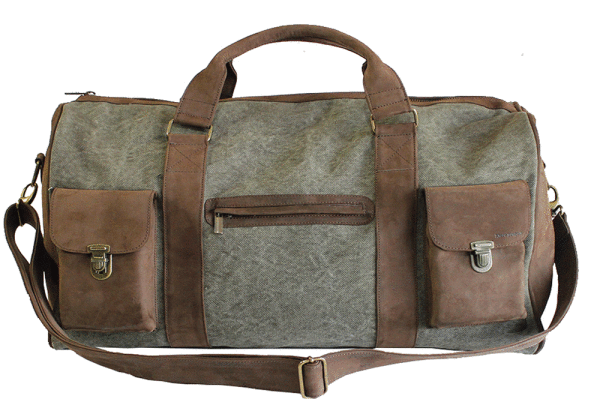 kjøre project Leather / Canvas Travel Bag