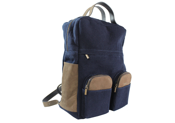 kjøre project Leather/Denim 25 Oz Blue