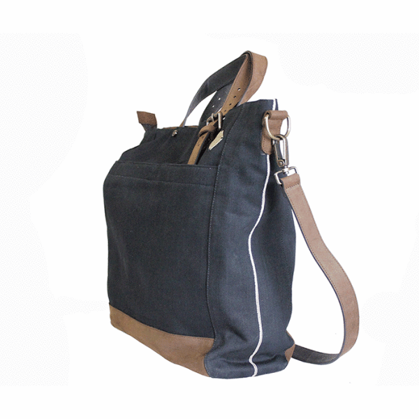 Kjøre Project Leather / Denim Boucanier Handle Bag