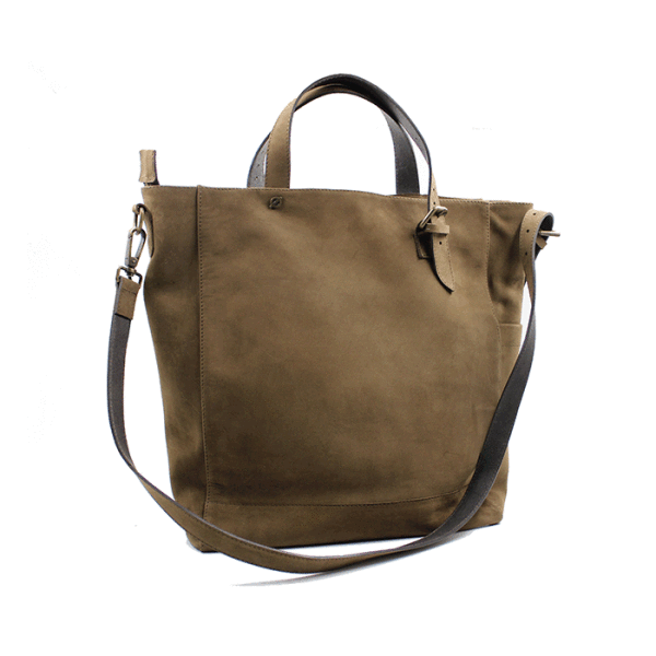 kjøre project Nubuck Leather Handle Bag