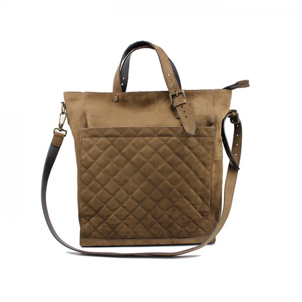 kjøre project Nubuck Quilted Handle Bag