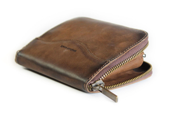 kjøre project Squared Zip Wallet Vintage Aged