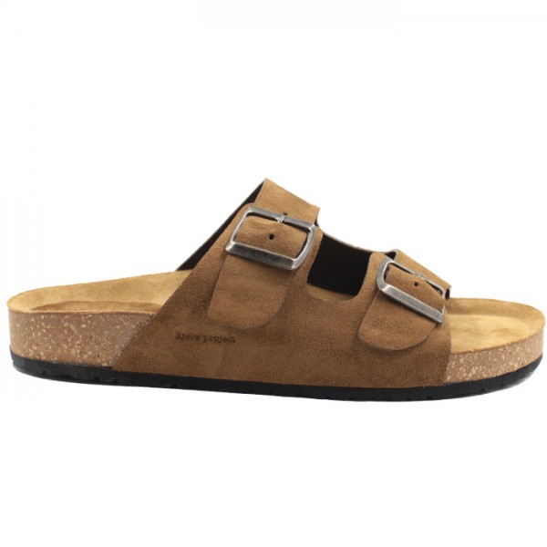 kjøre project Tøfler Basic Cognac Suede