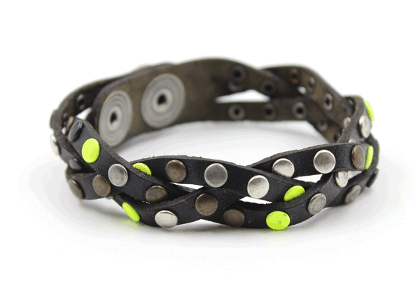 kjøre project Twine Studs Bracelet Yellow