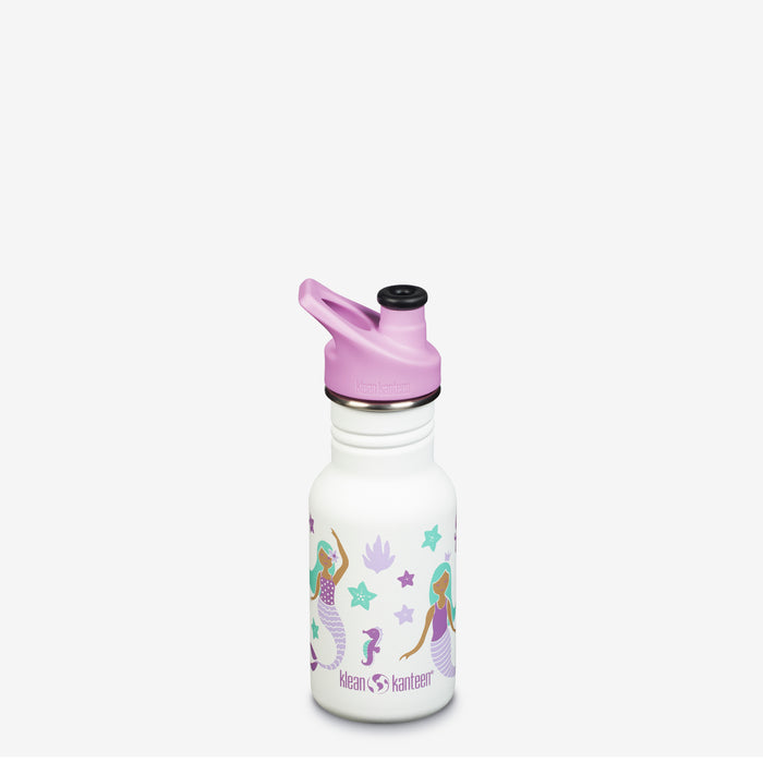 klean kanteen 12oz Kid's Classic with Sport Cap - SALE Mermaids