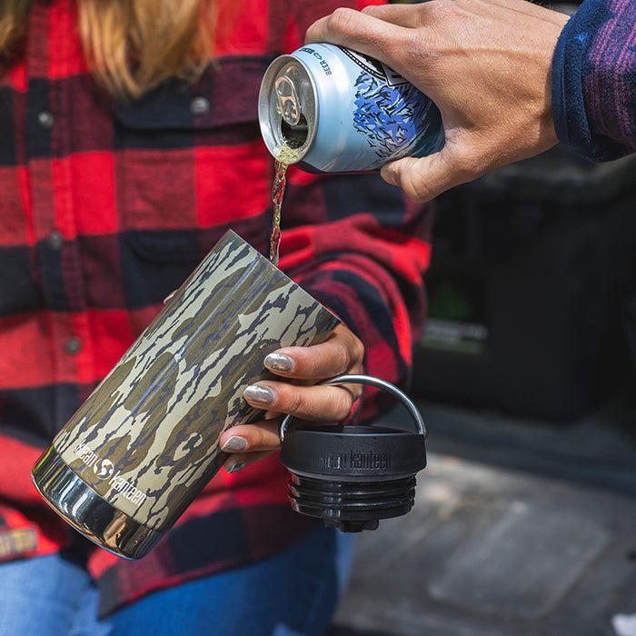 Klean Kanteen 12oz TKWide With Café Cap - Mossy Oak Country DNA