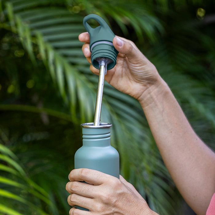 Klean Kanteen 18oz Classic With Flip Seal Sport Cap Clear Sky