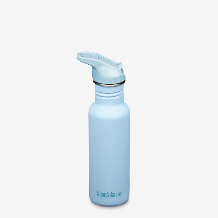 klean kanteen 18oz Classic with Flip Seal Sport Cap Clear Sky
