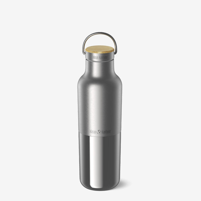 klean kanteen 20oz Rise Reflect with Bamboo Cap Brushed