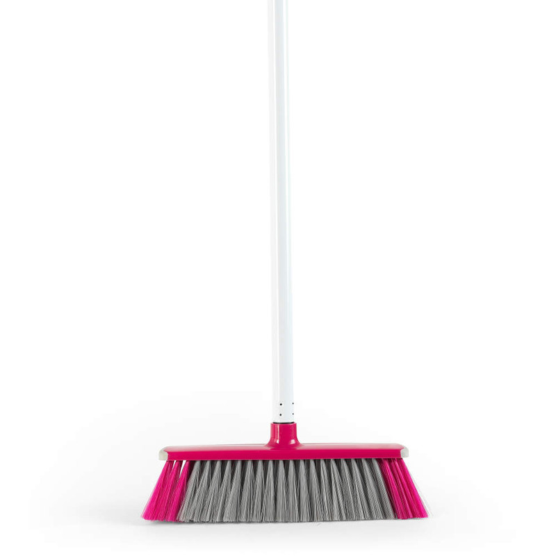 kleeneze 2 in 1 Bristle/Foam Broom with 130 cm Handle