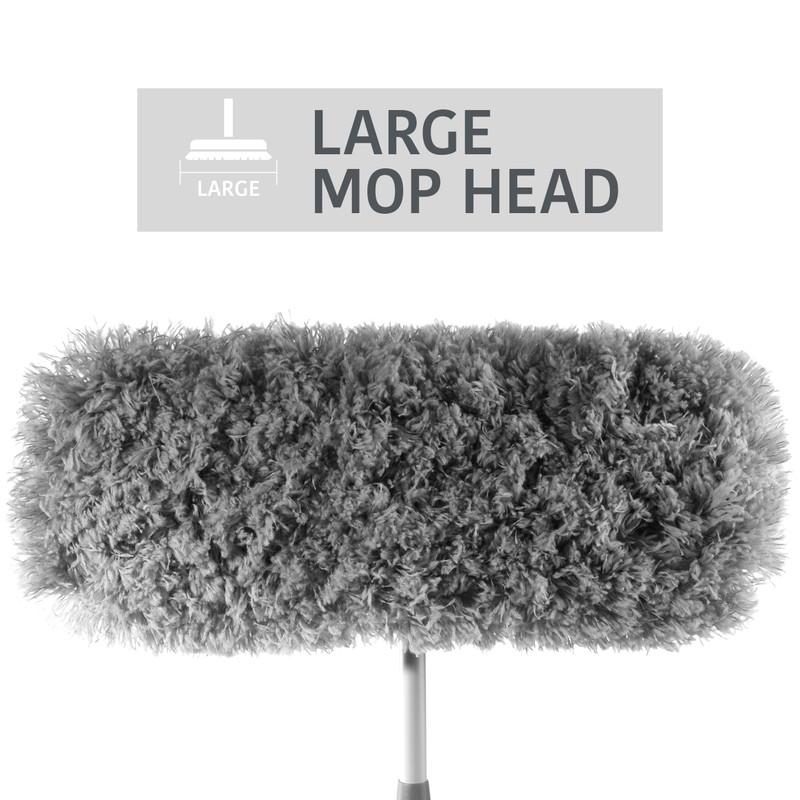 Kleeneze 2 In 1 Flat-Head Mop Extra Fluffy Microfibre Pad