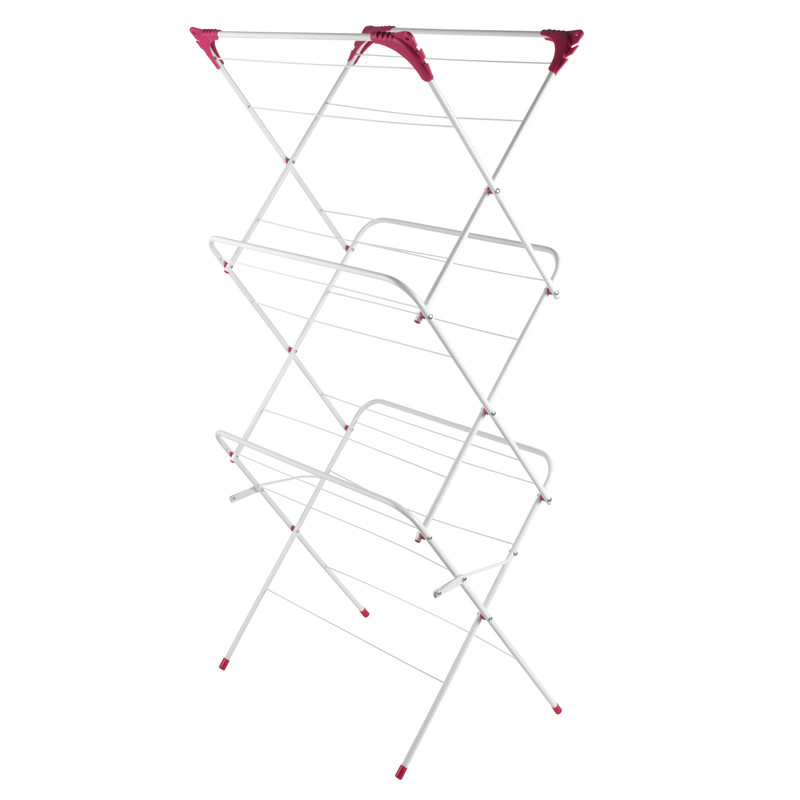 Kleeneze 3 Tier Clothes Airer – Foldable 15 M Drying Space