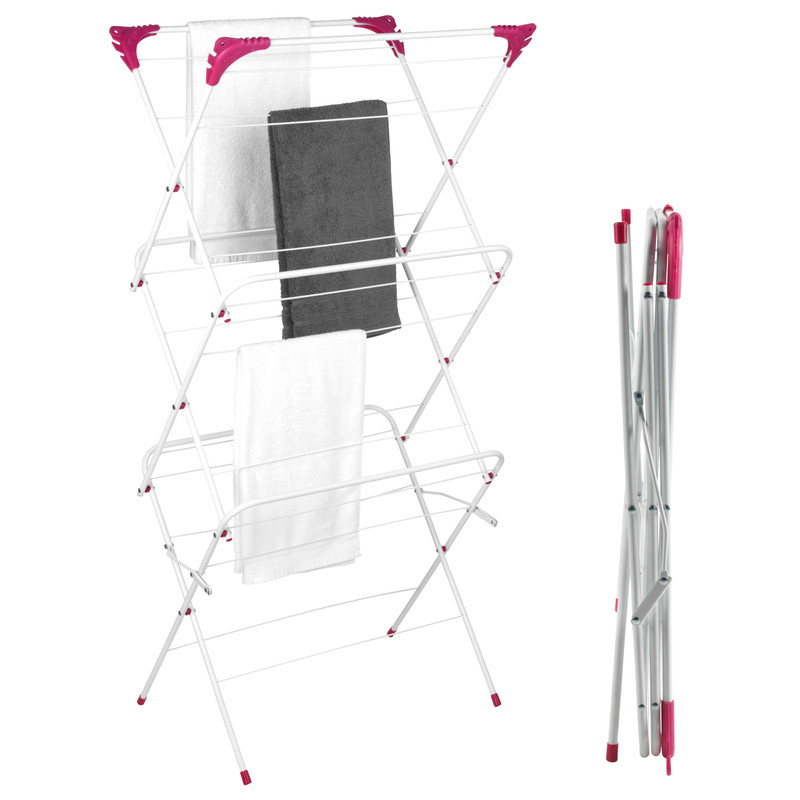 kleeneze 3 Tier Clothes Airer – Foldable 15 m Drying Space