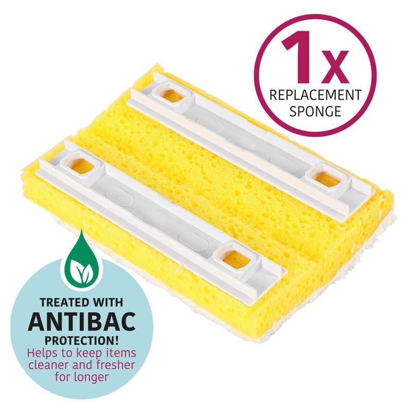 Kleeneze Anti-Bac Sponge Mop With Refill Treated With Anti-Bac