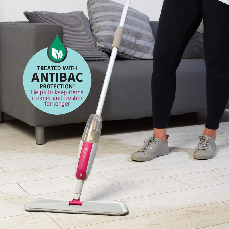 Kleeneze Antibac Spray Mop With Refillable Microfibre Head