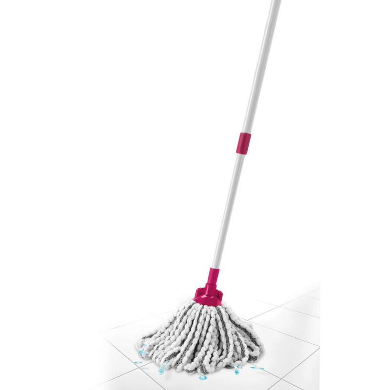 kleeneze AntiBac Telescopic Microfibre Mop + Replacement Mop Head