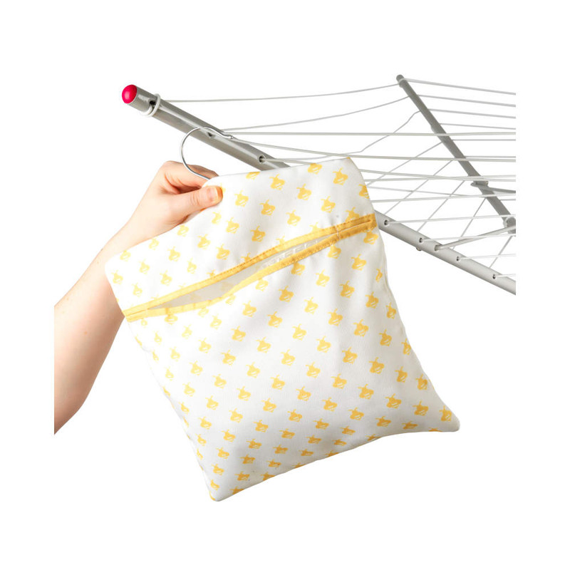 Kleeneze Busy Bee Peg Bag Holds Up To 50 Pegs Yellow/White