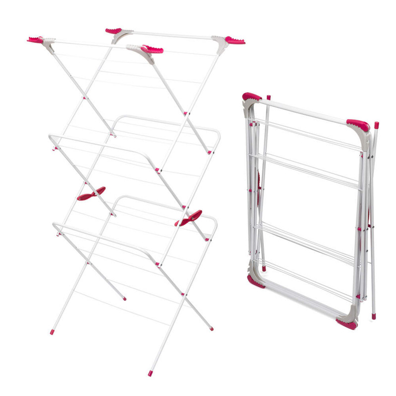 kleeneze Elegant Three-Tier Clothes Airer 64 x 45 x 138 cm