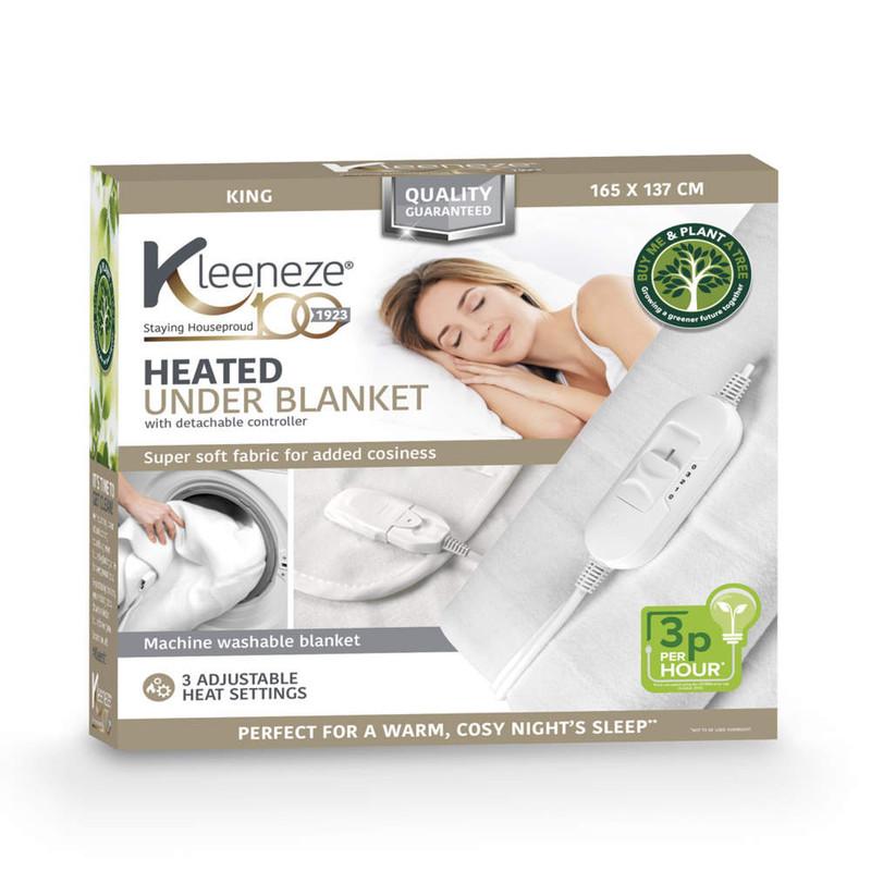 Kleeneze Heated Underblanket – For King Beds 165 X 137cm