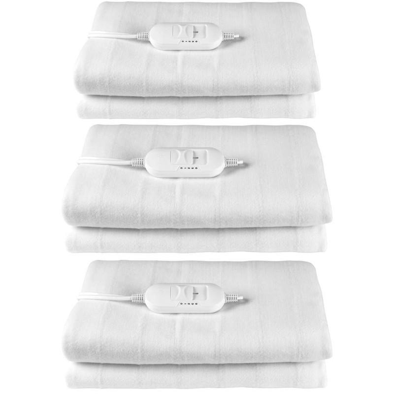 kleeneze Heated Underblanket Set of 3 For Double Beds