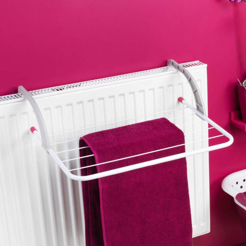 Kleeneze 6-Bar Radiator Attachable Airer - 24 Pegs